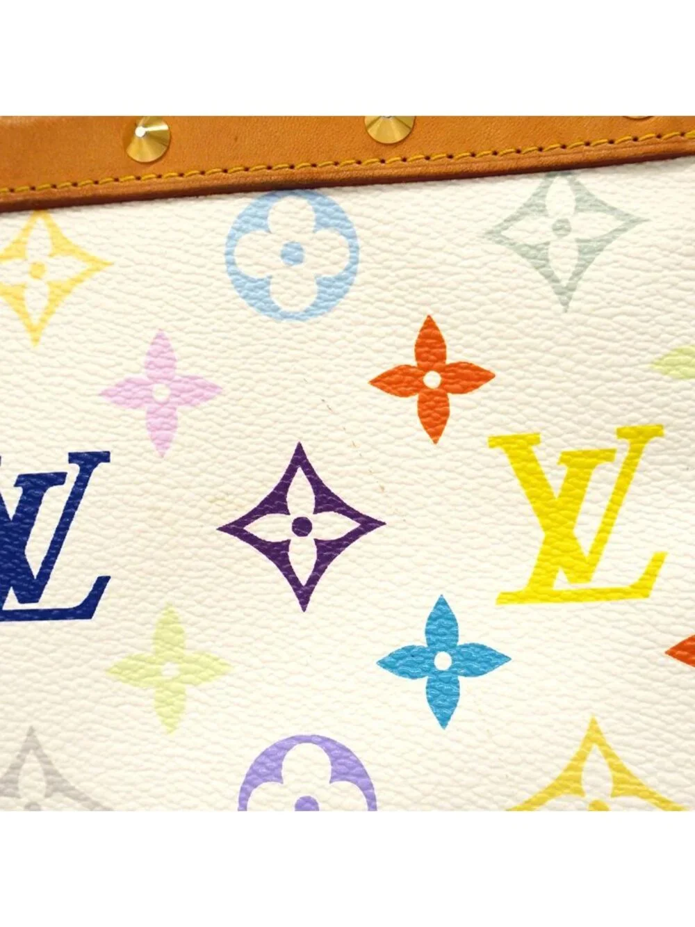 Louis Vuitton Pouch Monogram Multicolor Pochette Blanc